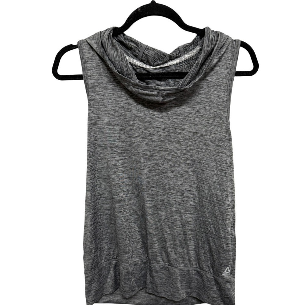 Reebok Women's Size Medium Sleeveless Hoodie Pullover Top Stretch Lightweight